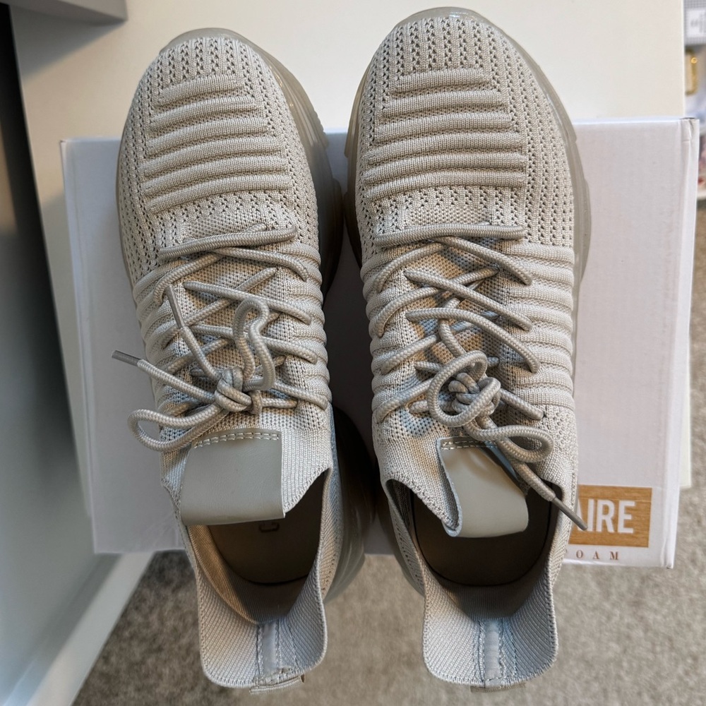 Tan Memory Foam Sneakers - Picture 2 of 8